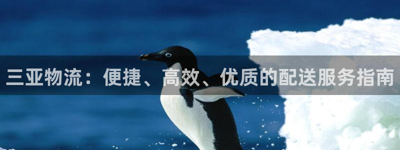 28圈官网平台下载：三亚物流：便捷、