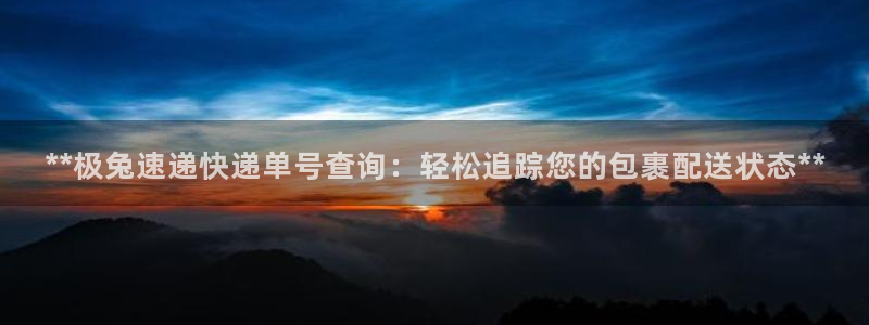 28圈昵称：**极兔速递快递单号查询