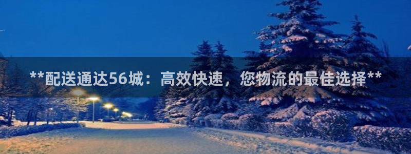 28圈流水怎么算：**配送通达56城