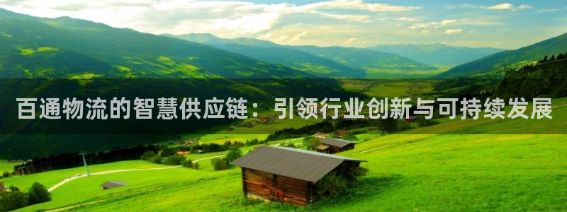 28圈注册教程：百通物流的智慧供应链