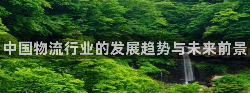 28圈官网网站:中国物流行业的发展趋